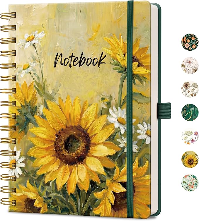 AHGXG Spiral Journal Notebook, 160 Lined Pages, A5 Size (5.7'' x 8.3'')