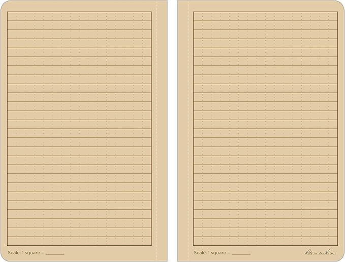 Rite in the Rain Weatherproof Leader Book, 4.625” x 7”, Tactical Tan Soft Cover, Universal Pattern with Army Reference Material (No. 980T)
