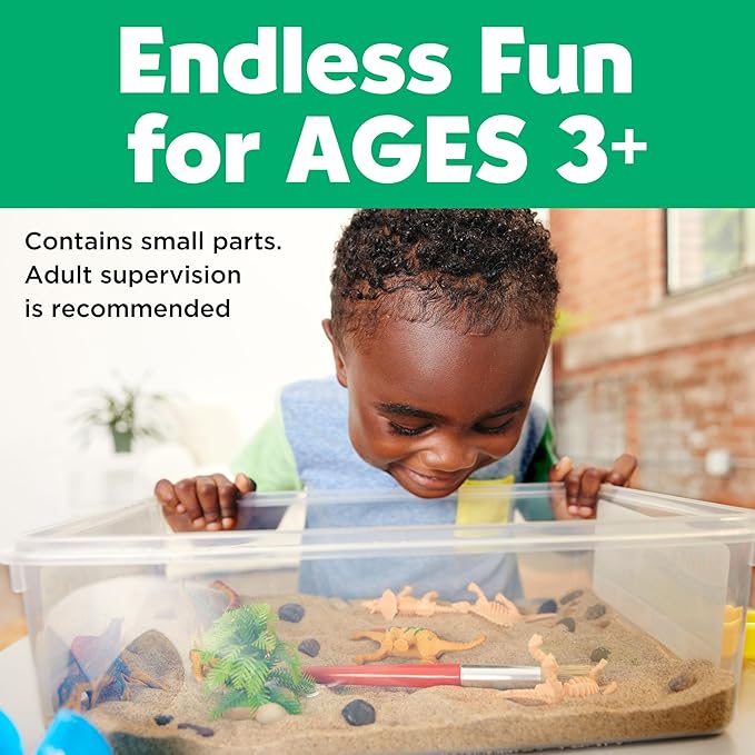 Creativity for Kids Sensory Bin: Dinosaur Dig - Toddler Sensory Toys, Sensory Bin Filler and Toddler Activities for Boys and Girls, Dinosaur Toys for Kids Ages 3-5+