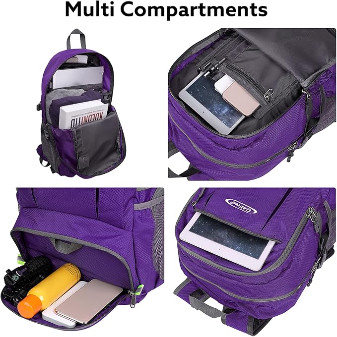 G4Free Lightweight Packable Hiking Backpack, Waterproof Travel Daypack