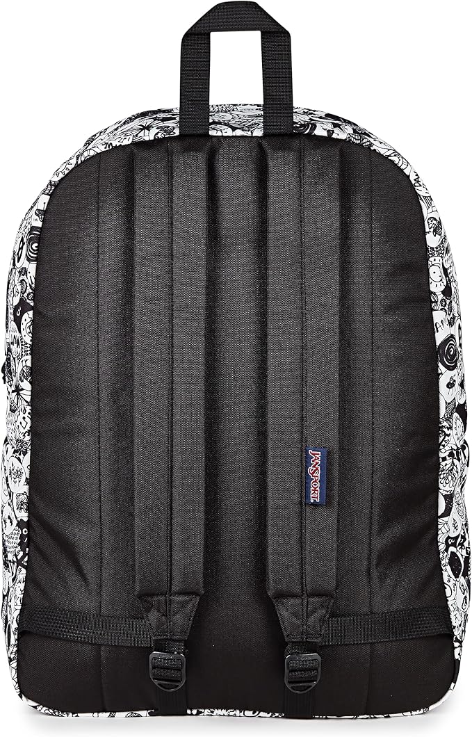 JanSport SuperBreak One Backpack - Durable, Lightweight Bag with 1 Main Compartment, Front Utility Pocket with Built-in Organizer, Premium Backpack, Doodle Dots