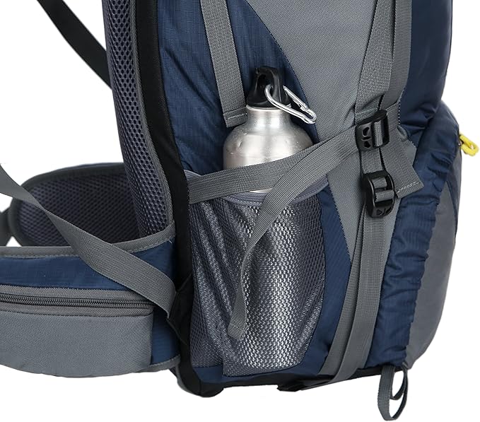 WoneNice 50L(45+5) Waterproof Hiking Backpack Outdoor Daypack w/Rain Cover