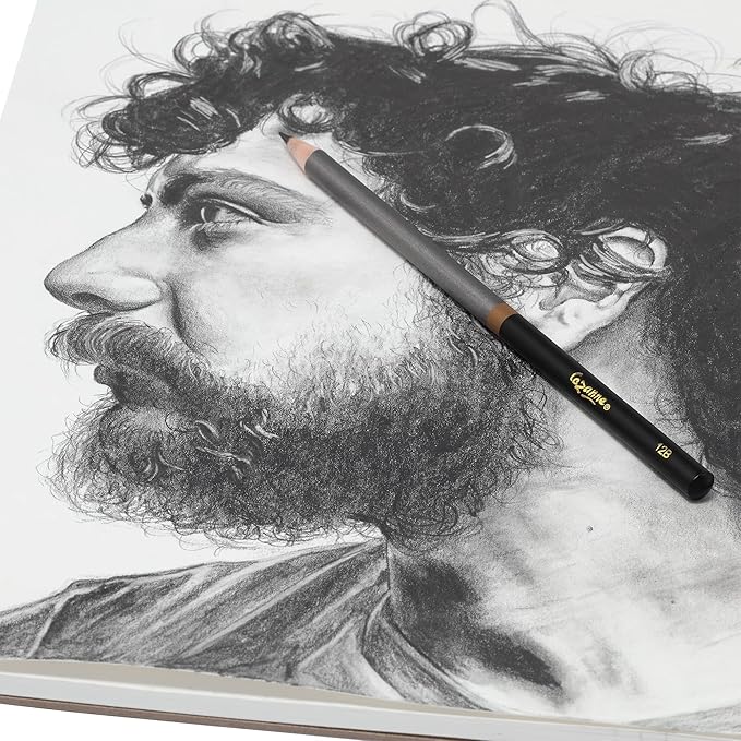 Cezanne Graphite Drawing Pencils Set - 12B, Set of 12 Break-Resistant Graphite Lead, Easy-to-Sharpen Sketch Pencils, Master Artist Quality Graphite Pencils for Technical and Artistic Drawing