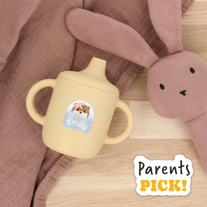 Personalized Daycare Name Labels (84) – Daycare Labels & Name Stickers for Kids – Labels for Kids Stuff Daycare – Waterproof for Baby Bottles, Clothing & Lunch Boxes - Otter