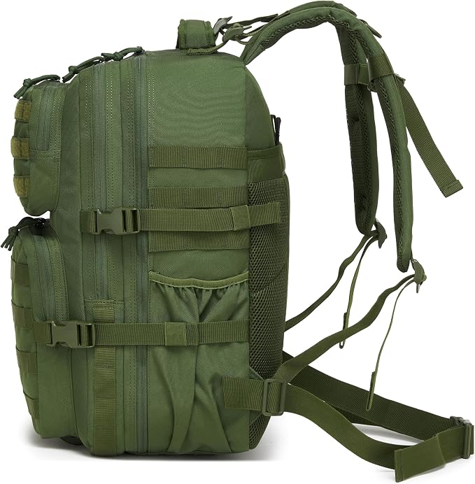 Wotony Military Tactical Backpack for Men Waterproof Daypack 3 Day Assault Pack Molle Bag with Water Bottle Holder