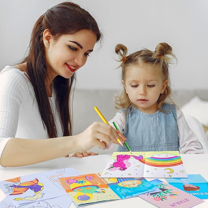 JOYIN 24 Pack Coloring Books for Kids Ages 4-8, Bulk Mini Coloring Book for Party Favors, Goodie Bags Stuffers for Kids | Birthday Party Gifts | Classroom Travel Activity | Stocking Stuffers