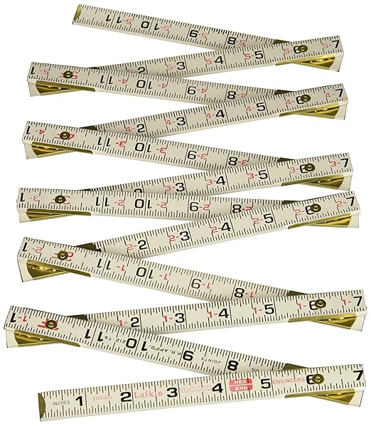 Crescent Lufkin Wood Rule, 5/8X6', Redend Eng, Black - 1066DLN
