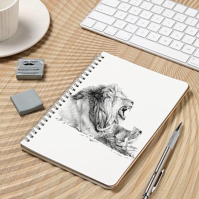 Mr. Pen- Kneaded Erasers, 1.44" x 1.36", 6 Pack, Gray, Soft Moldable Art Erasers for Charcoal, Graphite & Pastel Drawing, Precision Highlighting, Smudge Control, Easy Shaping for Artists & Students