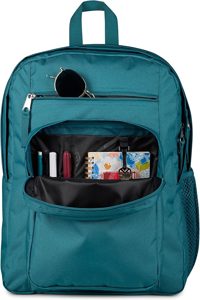 JanSport Laptop Backpack - Computer Bag with 2 Compartments, Ergonomic Shoulder Straps, 15” Laptop Sleeve, Haul Handle - Emerald Pool