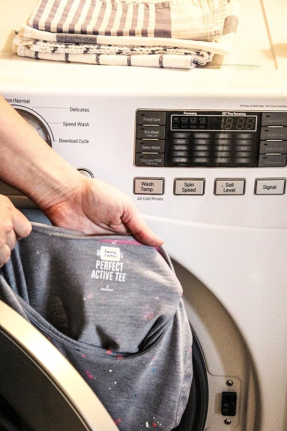 Clothing Labels, Name Labels, Washer and Dryer Safe, No-Iron, Labels for Daycare, Washable, Write-On, Made in the USA, Highlighter Design, Set of 1