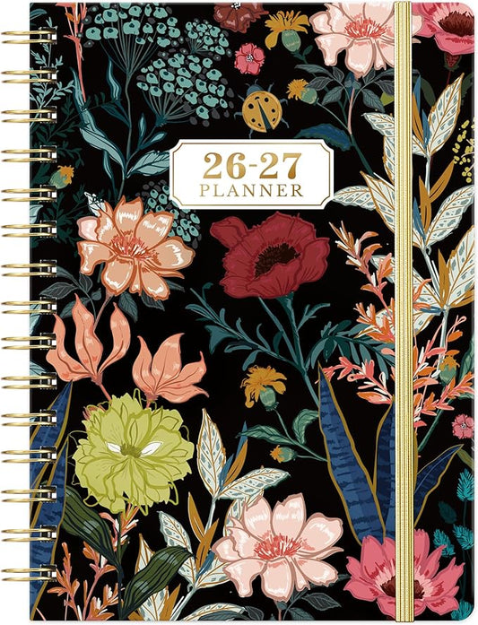 Planner 2026-2027 - 6.4" x 8.5", 2026-2027 Planner Weekly and Monthly, JUL.2026 - JUN.2027, 26-27 Academic Planners with Tabs, Hardcover, Elastic Closure, Back Pocket