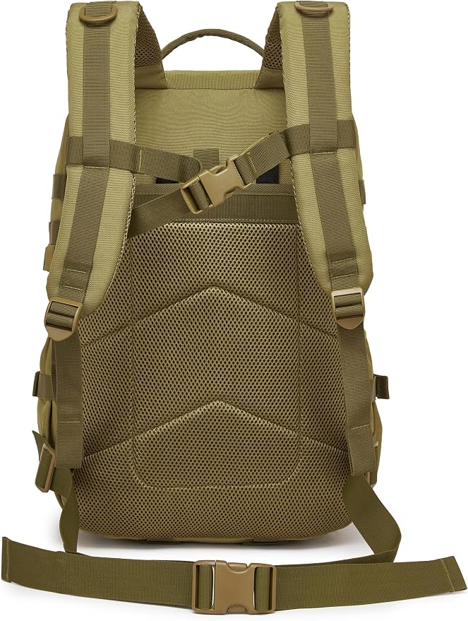Wotony Military Tactical Backpack for Men Waterproof Daypack 3 Day Assault Pack Molle Bag with Water Bottle Holder