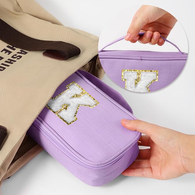 YOOLIFE Initial Bag, Birthday Gifts, Purple (W)