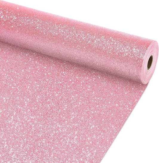 Glitter Pink Bulletin Board Roll Non-Woven Fabric Poster 15.7" x 40 Ft