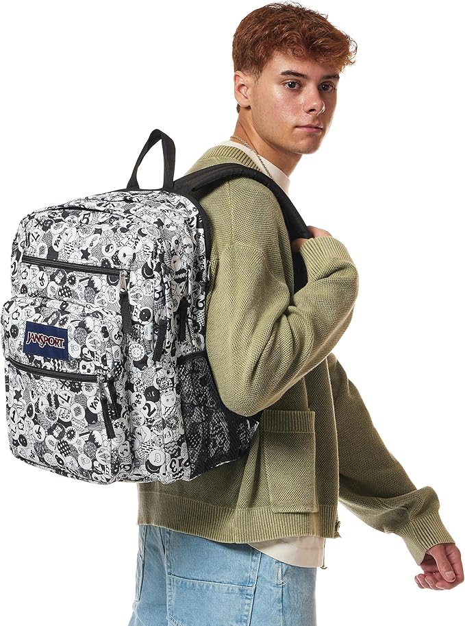 JanSport Laptop Backpack - Computer Bag with 2 Compartments, Ergonomic Shoulder Straps, 15” Laptop Sleeve, Haul Handle - Doodle Dots