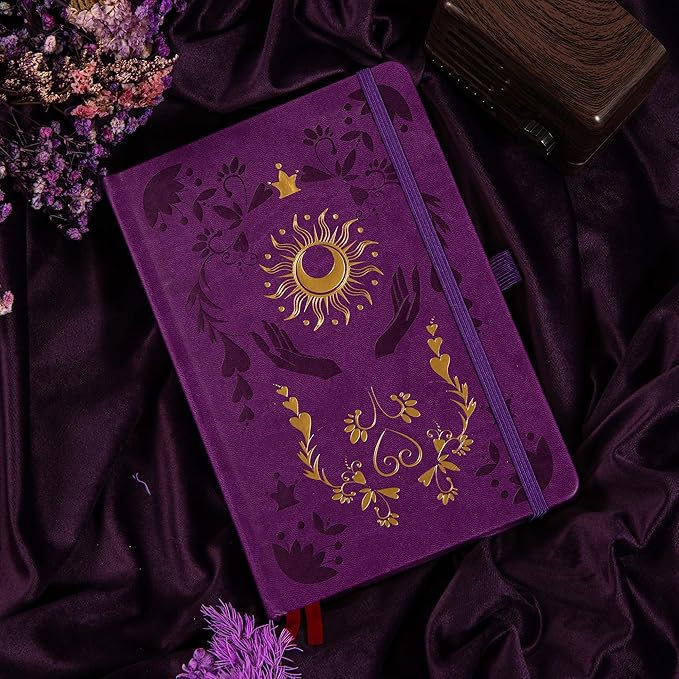 MGGAO Dotted Journal Notebook for Women Men, Journals for Writing, A5 Aesthetic Dot Notebook for Work, Travel, School,190 Numbered Pages, 5.8”x8.4”