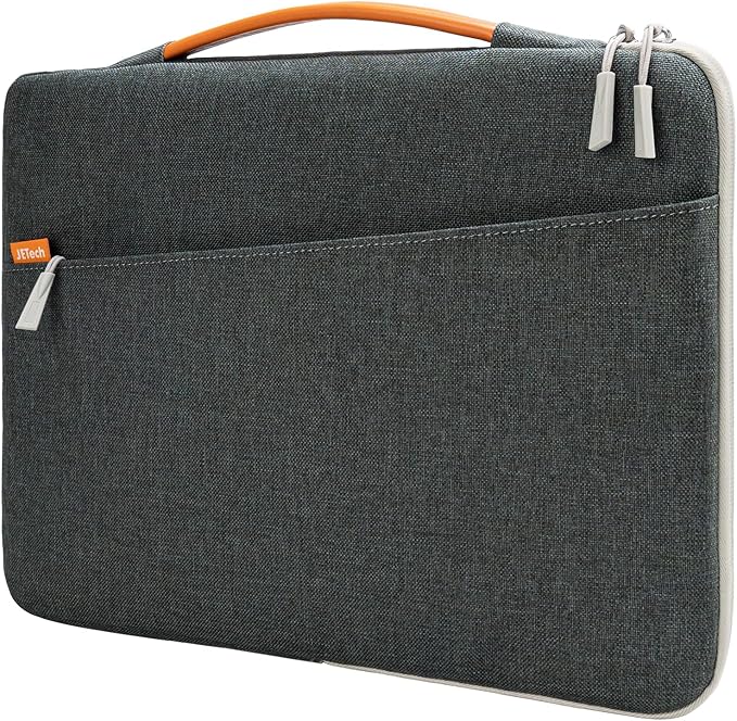JETech Laptop Sleeve for 15-Inch MacBook Air (M2-M5, 2023-2026), MacBook Pro 15/16-Inch (M1-M5, 2019-2026), Bag Case with Portable Handle and Pocket (Dark Grey)