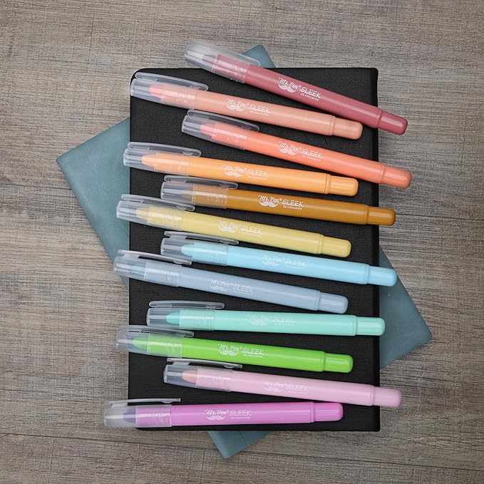 Mr. Pen- Gel Highlighter, 12 Pack, Assorted Colors, Bible Highlighters No Bleed, No Bleed Highlighters, Bible Highlighter