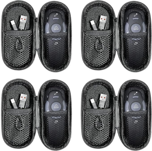 [4 Units] Presentation Clicker with 4 Cases: PowerPoint Wireless Presenter Remote USB Type C Rechargeable Red Laser Pointer Clickers Computer Project Mac PPT Slideshow Google Slide Advancer