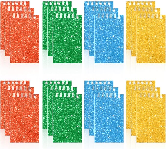 24 Pack Mini Notebooks Party Favor Small Spiral Journal Notepads for Kids
