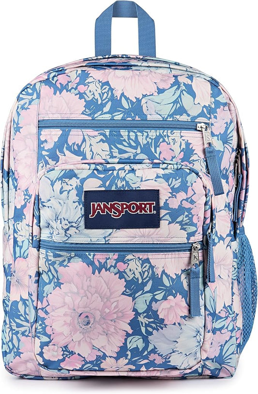 JanSport Laptop Backpack - Computer Bag with 2 Compartments, Ergonomic Shoulder Straps, 15” Laptop Sleeve, Haul Handle - Faded Tapestry Elemental Blue