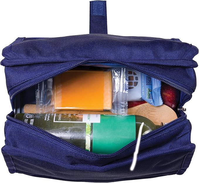 PackIt(R) Freezable Lunch Bag, True Blue, Built with EcoFreeze(R) Technology, Foldable, Reusable, Zip and Velcro Closure with Buckle Handle, Designed for Work Lunches and Fresh Lunch On the Go