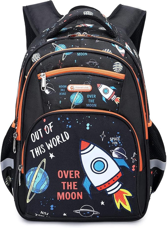 Cusangel Kids Backpack Boys, Elementary Kindergarten Preschool School Bag 16 inch Multifunctional Cute Large Capacity