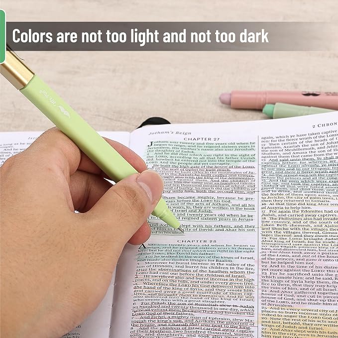 Mr. Pen- Bible Highlighters and Pens No Bleed, 12 Pack | Colorful Ink Pens for Highlighting, Bullet Journaling, Note-Taking, Summarizing, Bible Study, Planning, School and Office Use