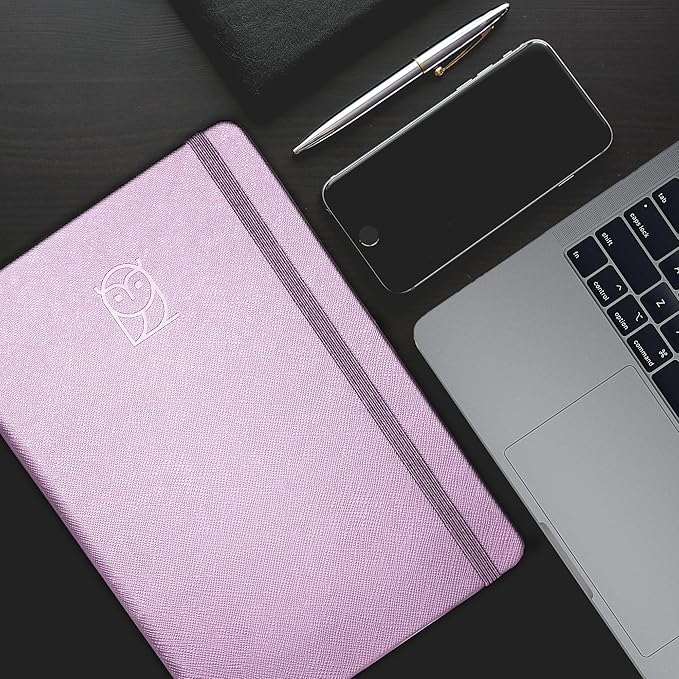 Wyze Planner Undated Daily Planner – 1-Year B5 Productivity Organizer with Two-Page Weekly Spread, ADHD Friendly, Goal Setting, Habit Tracker, Weekly & Monthly Pages – Hardcover Time Management Notebook (Lilac)