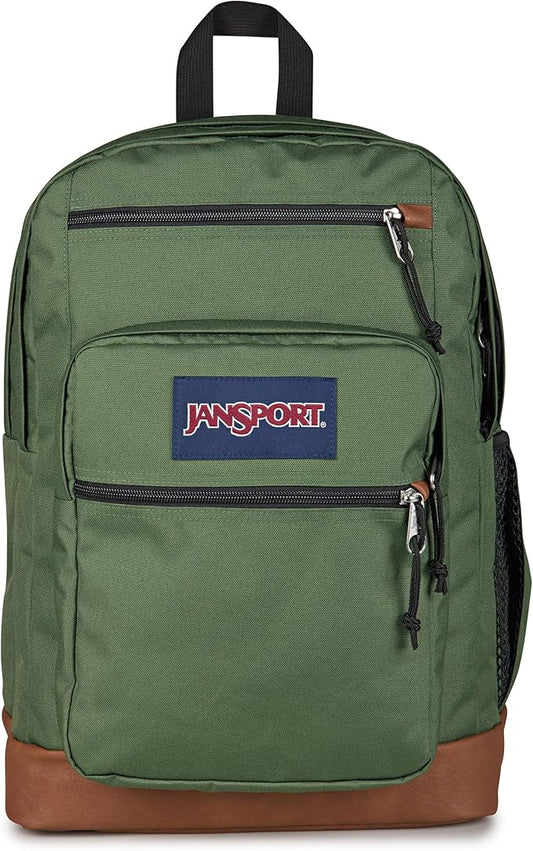 JanSport Cool Backpack with 15-inch Laptop Sleeve, Large Computer Bag Rucksack with 2 Compartments, Ergonomic Straps, Cargo Green