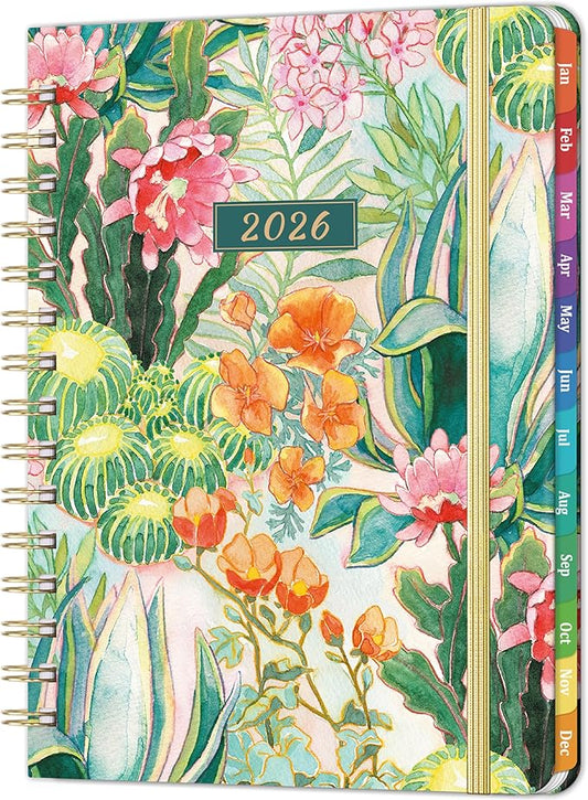 2026 Planner - Weekly & Monthly Planner 2026 from Jan. 2026 - Dec. 2026 with To-Do List, 6.3'' x 8.4'', Strong Twin-Wire Binding, Inner Pocket, Elastic Closure