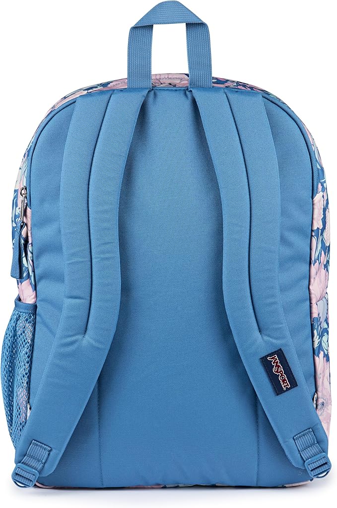 JanSport Laptop Backpack - Computer Bag with 2 Compartments, Ergonomic Shoulder Straps, 15” Laptop Sleeve, Haul Handle - Faded Tapestry Elemental Blue