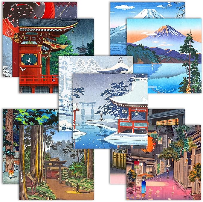 Origami Paper 6x6 Double Sided 50 Sheets 10 Colors origami kit Japanese Chiyo Square Craft Kits Easy Fold Arts Crafts DIY Handwork Building
