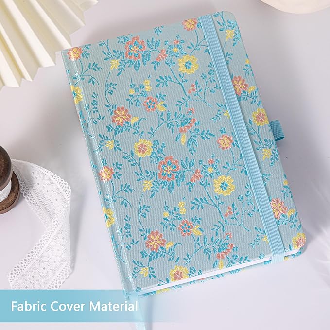 TIEFOSSI Dotted Journal Notebook for Women Men, A5 Journals for Writing, 160gsm 190 Pages Thick Paper, Perfect for Office & Home School Supplies, 8.4 X 5.8 In
