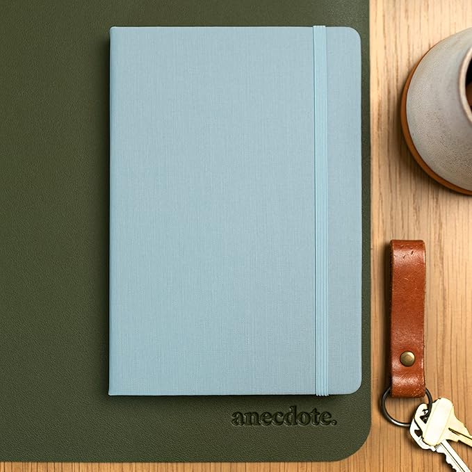 ANECDOTE. Lined Journal Notebook, 192 Pages, A5 size: 8.3" x 5.4", Thick 100 GSM Paper, Ruled, Hardcover. Journal for Women and Men, Perfect Notebook for School, Work and Travel (Dutch Blue)