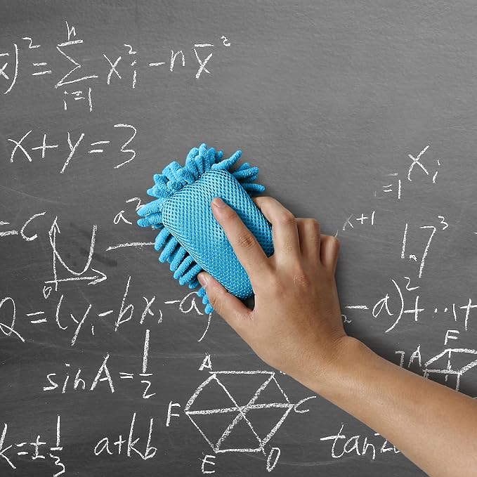 Mr. Pen- Magnetic Microfiber Shag Whiteboard Erasers, 4" x 6", 4 Pack