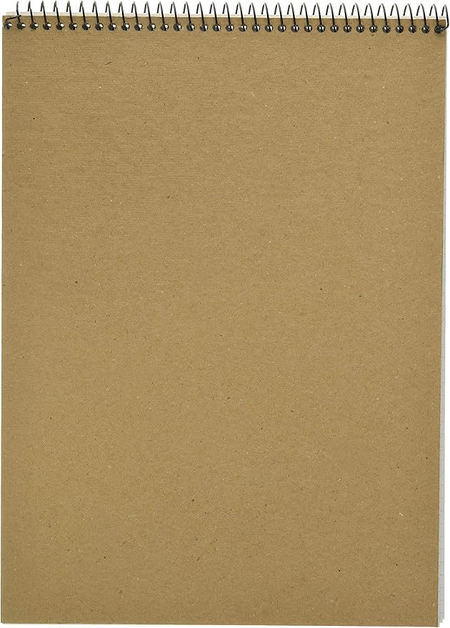 Silverpoint Top Wire Pad, Heavy Back, Quadrille Rule, 8.5 x 11.75 Inches, 70 Sheets, Protective Cover, Blue/Black (51070) (Pack of 2)