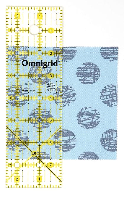 Omnigrid Ruler, 2-1/2 x 8-Inch, Clear