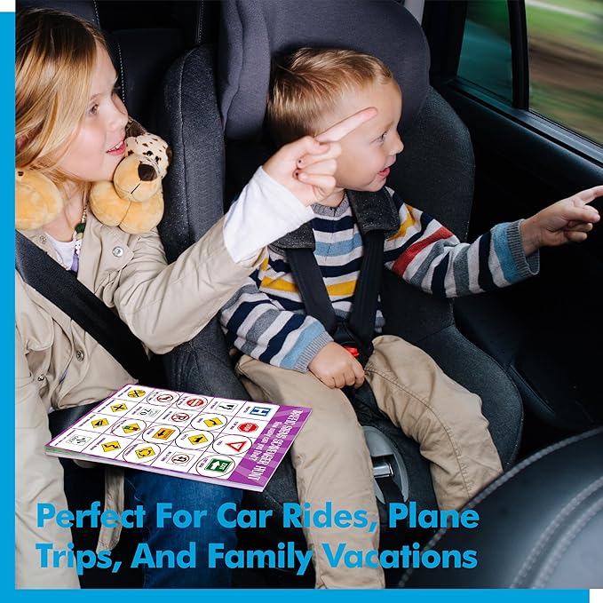 Gethelud 2 Pack Road Trip Game Pads, 10 Games (Categories, Dot & Boxes, Tic-tac-Toe, Scavenger Hunt Bingo), Pen Pencil Paper Game, Plane Trip/Car Travel/Getaway Activity Pad for Kid, Adult