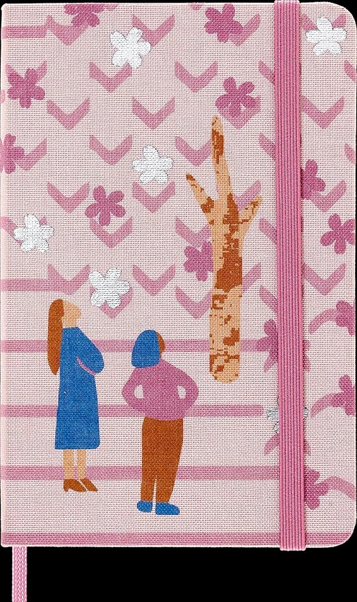 Moleskine Limited Edition Sakura Notebook, Hard Cover, Pocket (3.5" x 5.5"), Ruled/Lined, Couple, 192 Pages
