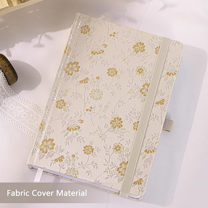 TIEFOSSI Dotted Journal Notebook for Women Men, A5 Journals for Writing, 160gsm 190 Pages Thick Paper, Perfect for Office & Home School Supplies, 8.4 X 5.8 In