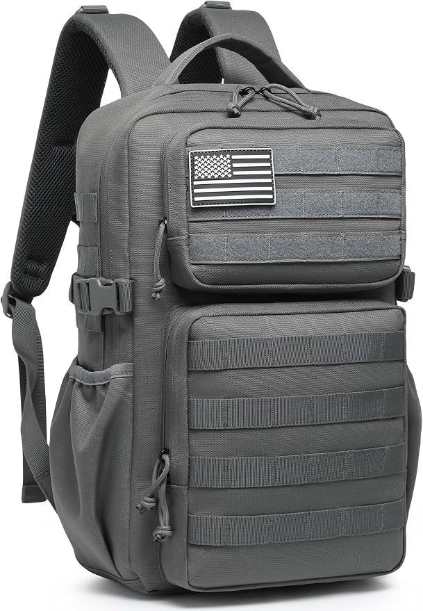 Wotony Military Tactical Backpack for Men Waterproof Daypack 3 Day Assault Pack Molle Bag with Water Bottle Holder
