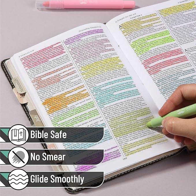 Mr. Pen- No Bleed Gel Highlighters, Vintage Colors, 16 Pack, Bible Highlighters and Pens No Bleed, Bible Markers for Study, Journaling, School Supplies and Accessories