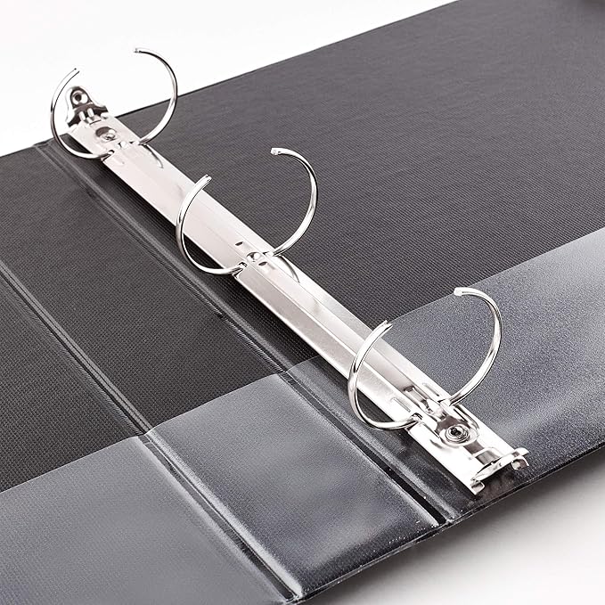 Avery Standard 3 Ring Binder, 1.5" Round Rings, 275-Sheet Capacity, 2.1 Inch Wide Spine, 1 Blue Binder, Ideal for Lightweight Organization and Occasional Referencing (03400)