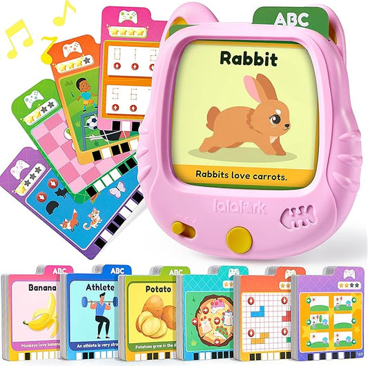 lalalark Talking Flash Cards for Kids 3 4 5 Year Old, Toddler Learning Toys with 136 Sight Words & 64 Games, Montessori Educational Toy for Kids, Preschool Learning Activities, Boys Girls Gifts