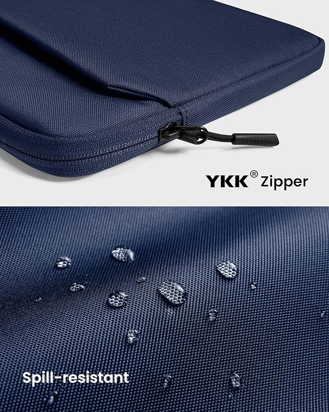 tomtoc Slim Laptop Sleeve Case for 13-inch 2026 New MacBook Air M5/A3449 M4/A3420 M3/A3113 M2/M1, Fits MacBook Neo A18 Pro, Water-Resistant Protective Carrying Case with Accessories Pocket