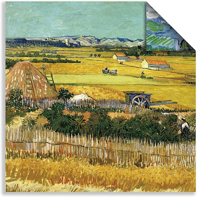 Origami Paper 6x6 Double Sided 50 Sheets 10 Colors origami kit Japanese Chiyo Square Craft Kits Easy Fold Arts Crafts DIY Handwork Van Gogh
