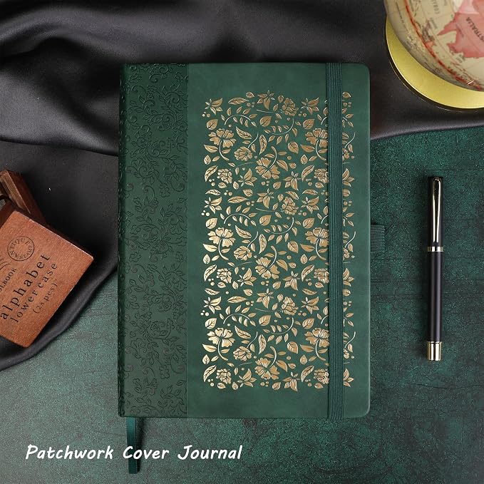 TIEFOSSI B5 Dot Journals for Women Men, 160 GSM Thick Paper, 150 Numbered Pages, 5 * 5MM Dot Grid, Dotted Notebooks for Planner Organization