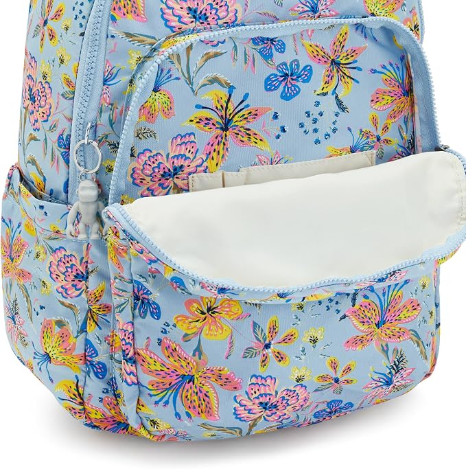 Kipling Women's Seoul 15" Laptop Backpack, Durable, Roomy with Padded Shoulder Straps, Built-In Protective Sleeve