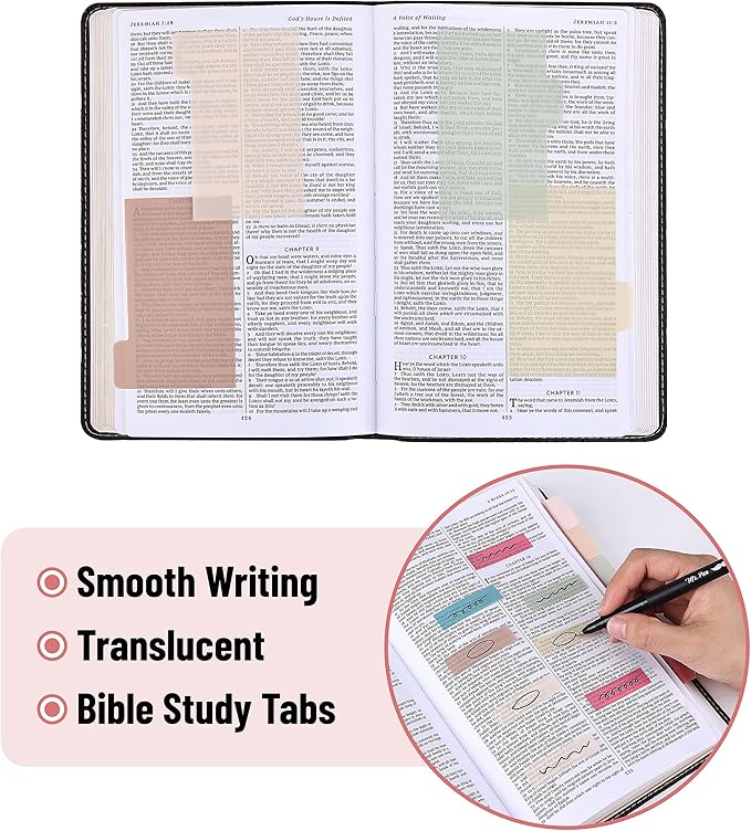 Mr. Pen- Sticky Notes Set, 410 Pack, Ruled, Dotted & Blank Notes with 150 Index Tabs, Divider Sticky Pads for Bible Study, Office, School, Planning, Journaling & Organization